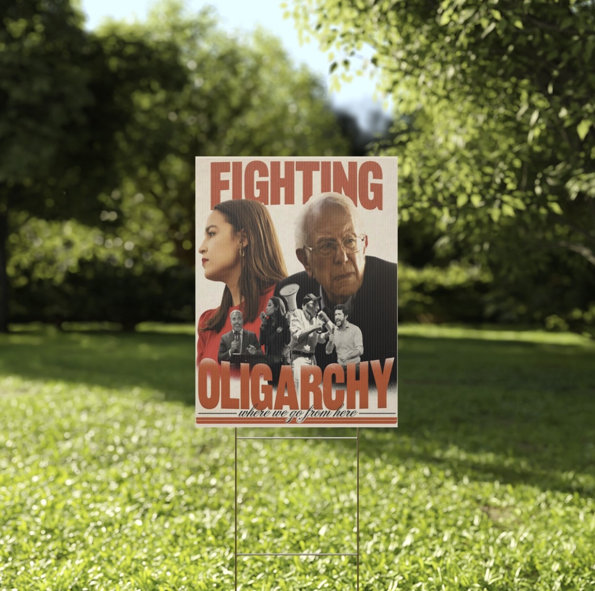 Official Fighting Oligarchy Yard Sign